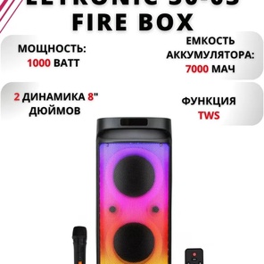 Колонка 08" (30-03 FIRE BOX) динамик 2шт/8" ELTRONIC с TWS