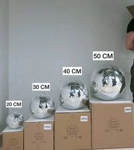 Зеркальный шар 20 30 40 50 см / диско шар