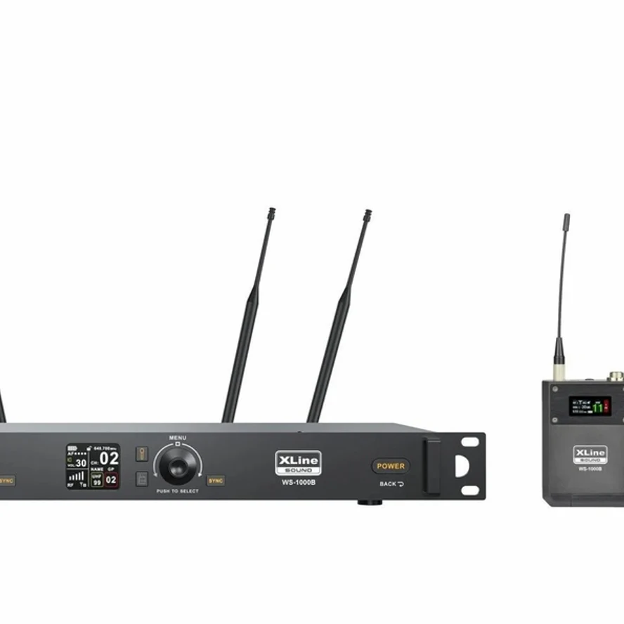 XLine WS-1000B Радиосистема двухканальная c двумя поясными передатчиками и головными гарнитурами