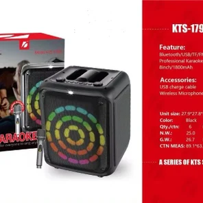 Профессиональная беспроводная портативная колонка KTS-1799 120W