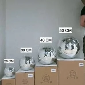Зеркальный шар 20 30 40 50 см / диско шар