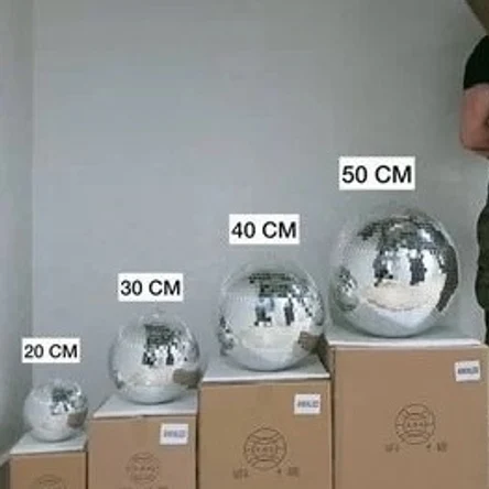 Зеркальный шар 20 30 40 50 см / диско шар