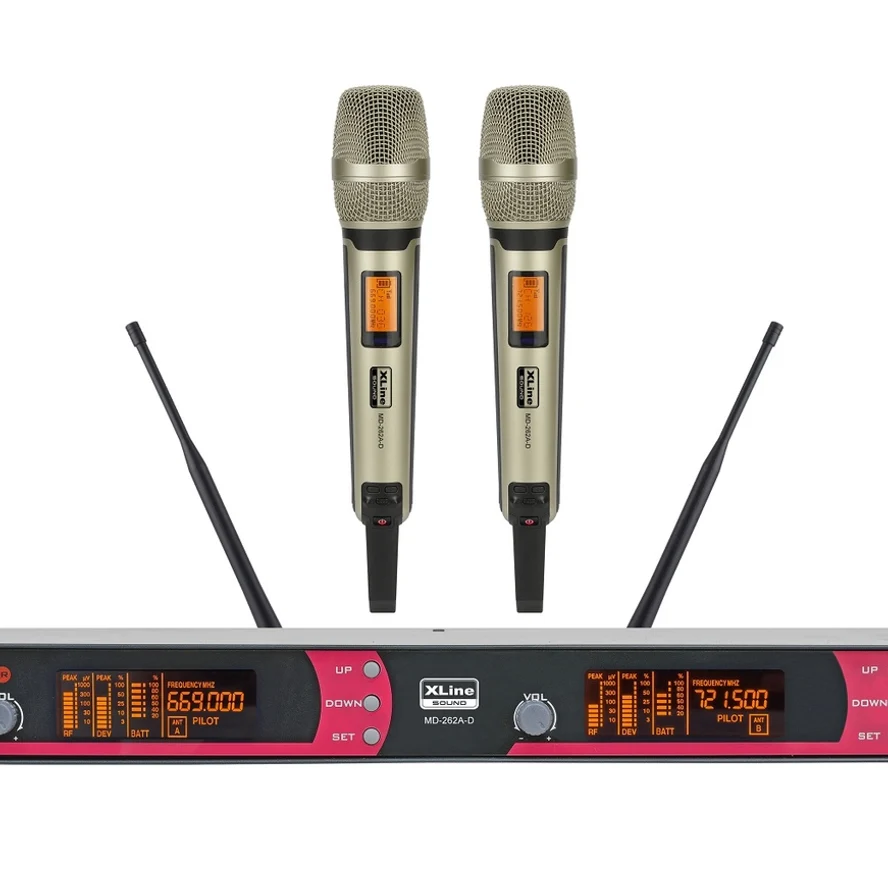 XLine MD-262A-D Радиосистема двухканальная c двумя ручными передатчиками