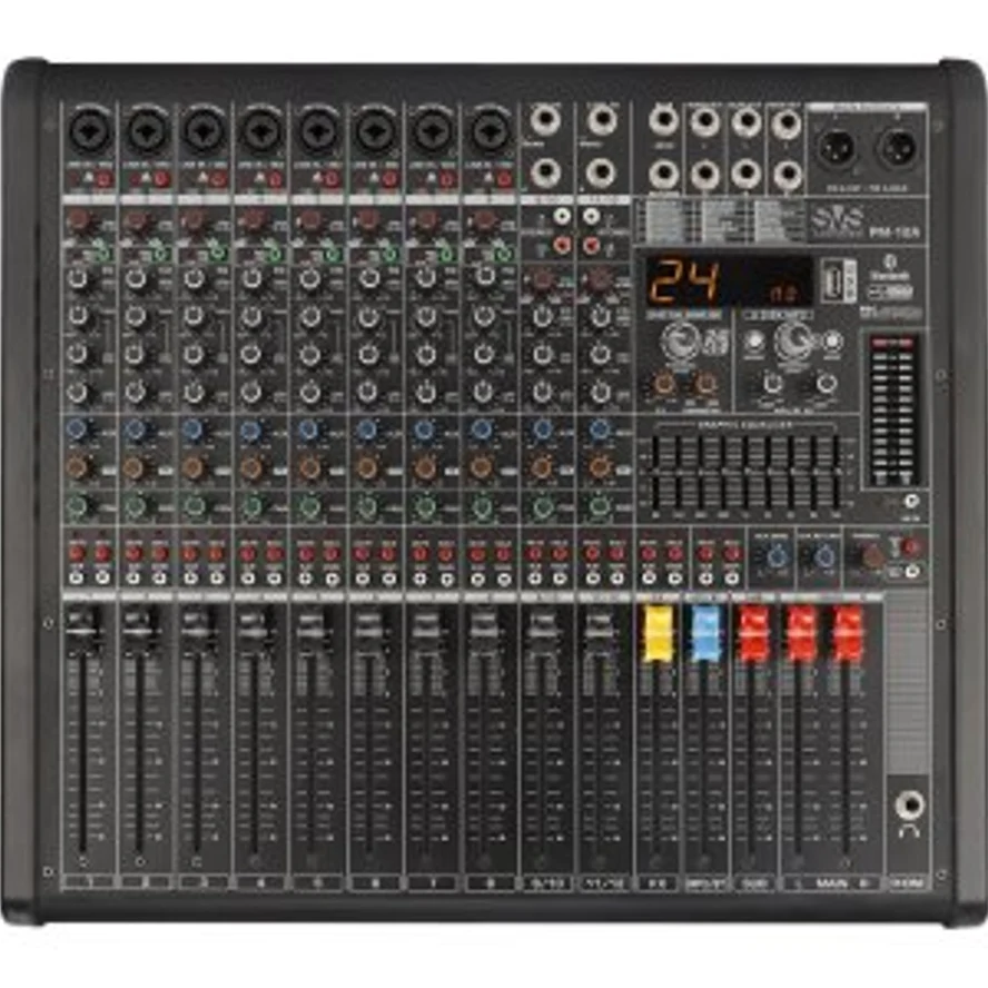 SVS Audiotechnik mixers PM-12A Активный аналоговый микшерный пульт, 12-канальный