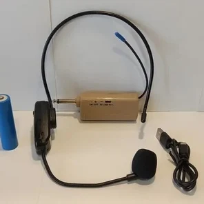 Микрофон ELTRONIC ГОЛОВНОЙ беспроводной 10-08 (черный)