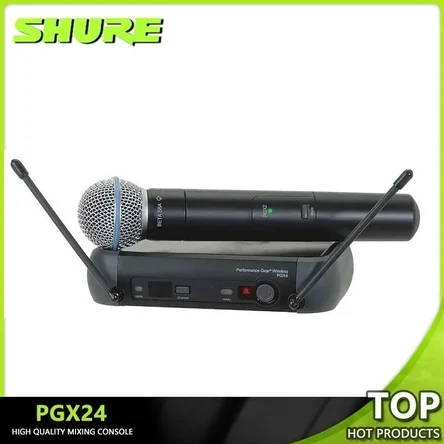 Микрофон Shure PGX24E/BETA58-J6.., черный в чемодане пластик